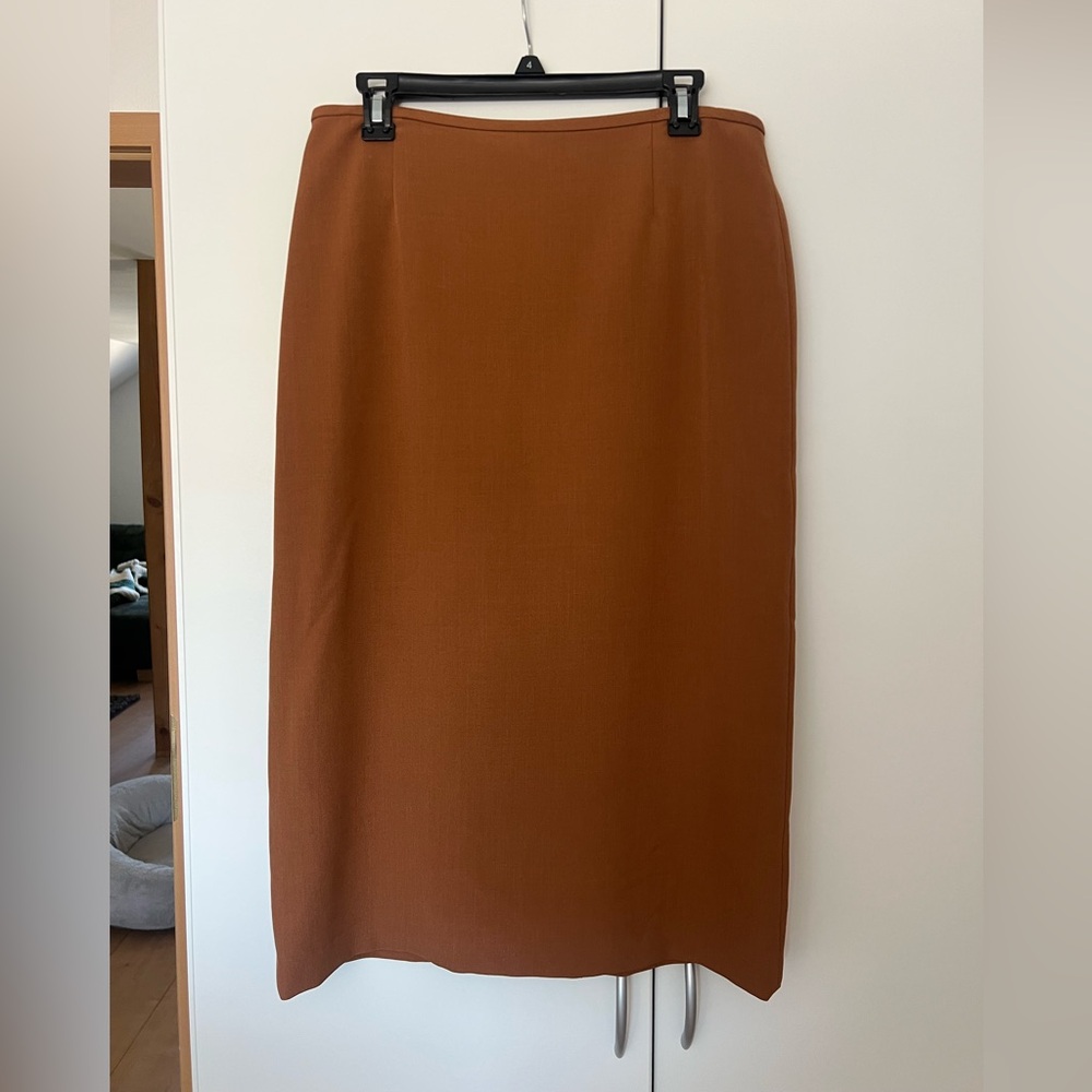 Preston & York Rich Tan Pencil Skirt